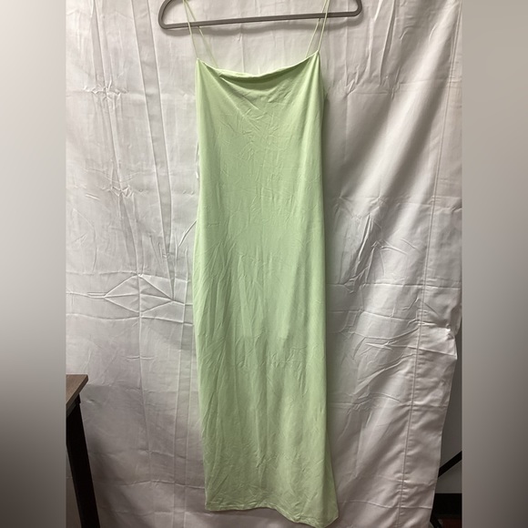 Light Green Spaghetti Strap Dress - Picture 1 of 4